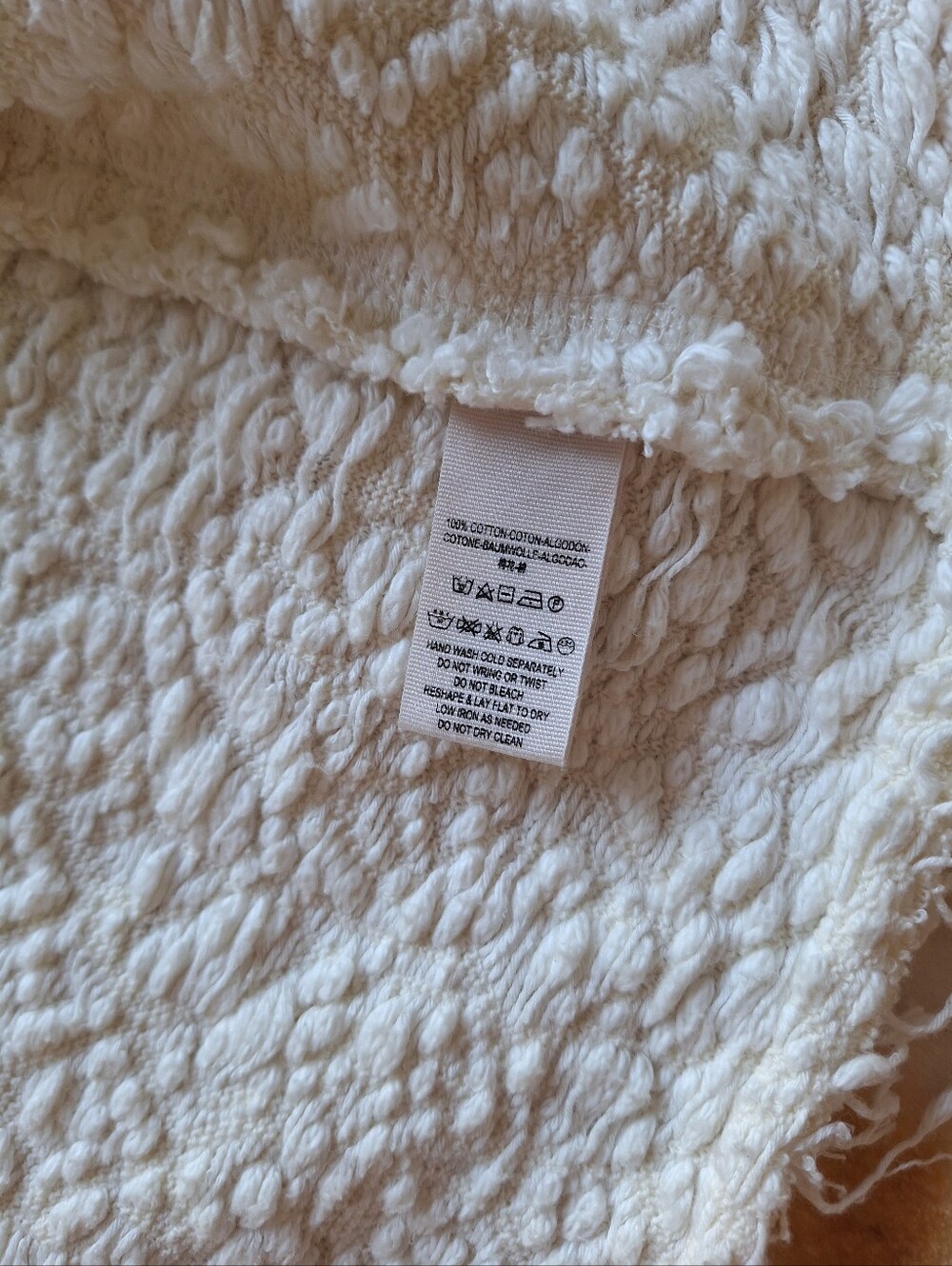 Free People Favorite Crush Textured Zip Up Jacket Ivory Boho Oversized S Rare - Picture 10 of 13